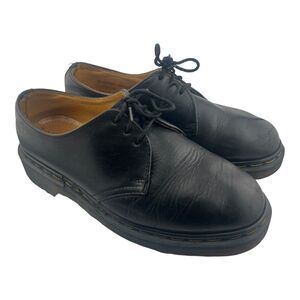 Dr Martens Oxford Shoes Size 5 Us 1461/42 Black Leather Made In England